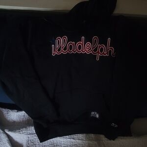 Black Hoodie ILLADELPH HOODIE BY OKAYPLAYER